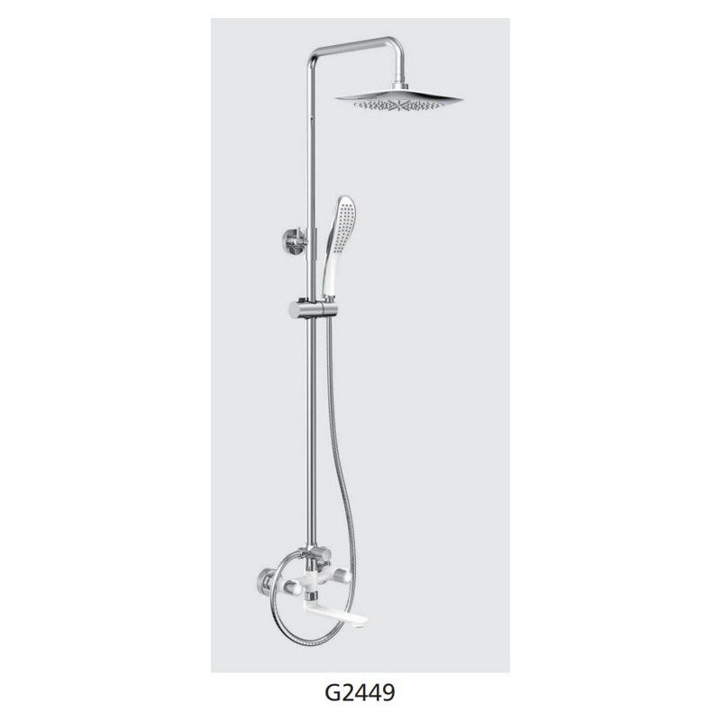 Душевая система Gappo G2449, белый/хром