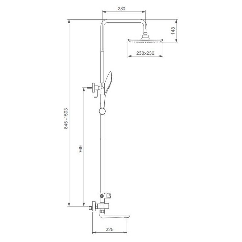 Душевая система Gappo G2449, белый/хром — изображение 2
