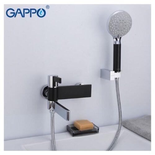 Смеситель для ванны Gappo G3281, чёрный/хром