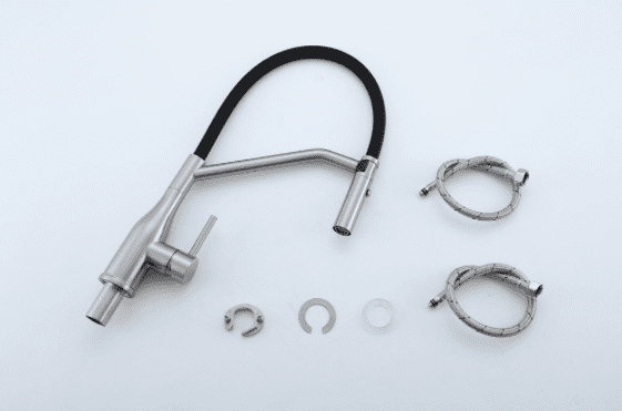 Смеситель для кухни с гибким изливом Gappo G4098-15, сатин — изображение 5