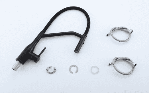 Смеситель для кухни с гибким изливом Gappo G4098-16, чёрный — изображение 6