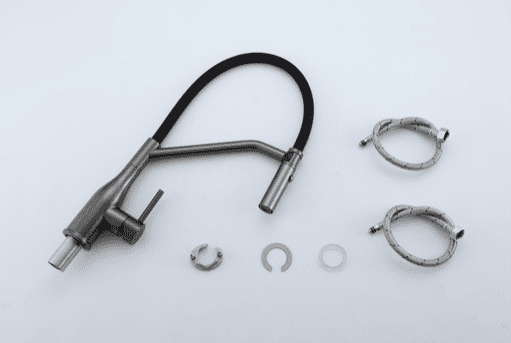 Смеситель для кухни с гибким изливом Gappo G4098-19, оружейная сталь — изображение 5