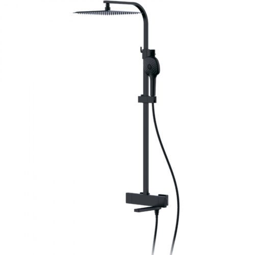 Душевая система с термостатическим смесителем Faop A2409-60, чёрный