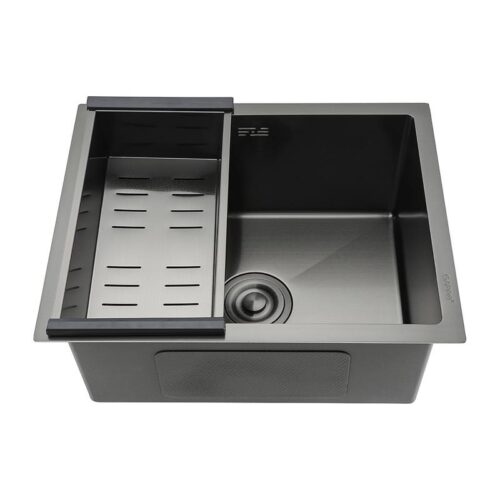 Кухонная мойка с коландером Gappo GS5040-6, графит