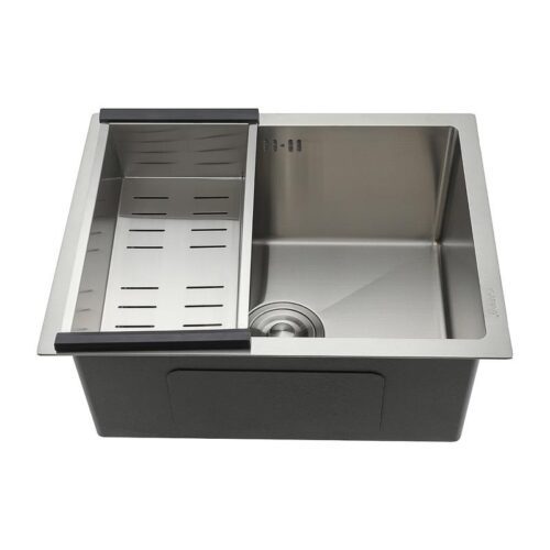 Кухонная мойка с коландером Gappo GS5040, сатин