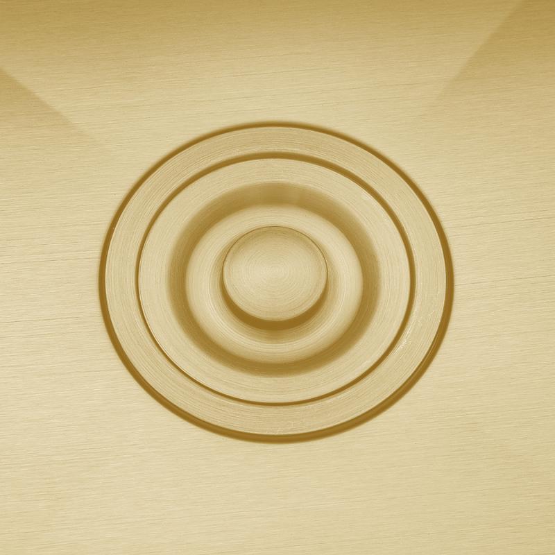 Кухонная мойка с коландером Gappo GS5050-3, золотой сатин — изображение 10