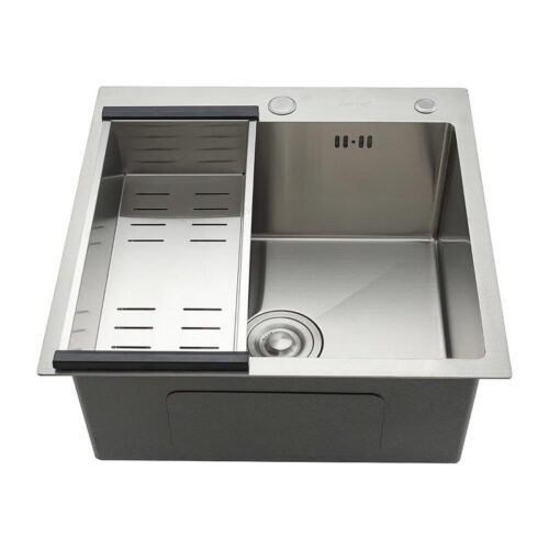 Кухонная мойка с коландером Gappo GS5050, сатин