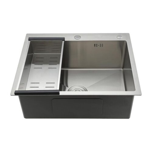 Кухонная мойка с коландером Gappo GS6050, сатин