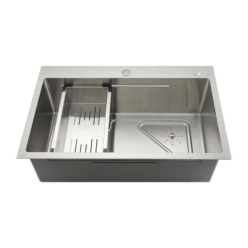 Кухонная мойка с коландером Gappo GS7246, сатин