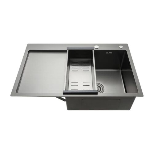 Кухонная мойка с коландером Gappo GS7850-6R, правая