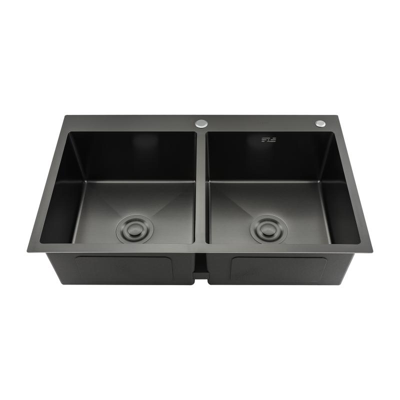 Кухонная мойка с коландером Gappo GS8350-6, графит — изображение 4