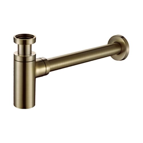 Сифон для умывальника бутылочный Frap F82-4, бронза