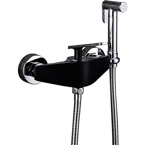 Смеситель для гигиенического душа Frap F2057, чёрный/хром