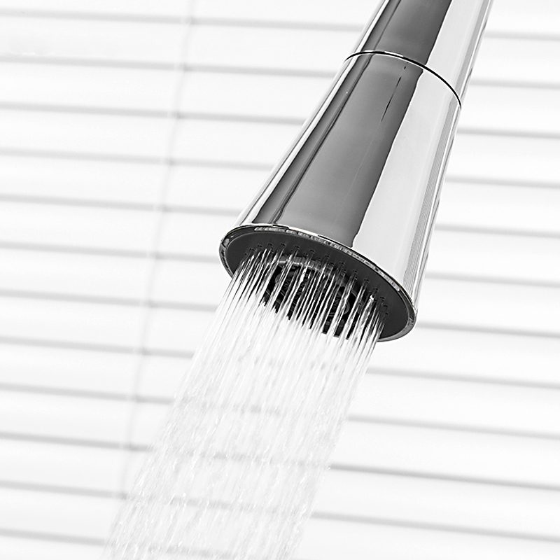 Смеситель для кухни с гибким изливом Frap F4044-8, белый/хром — изображение 7