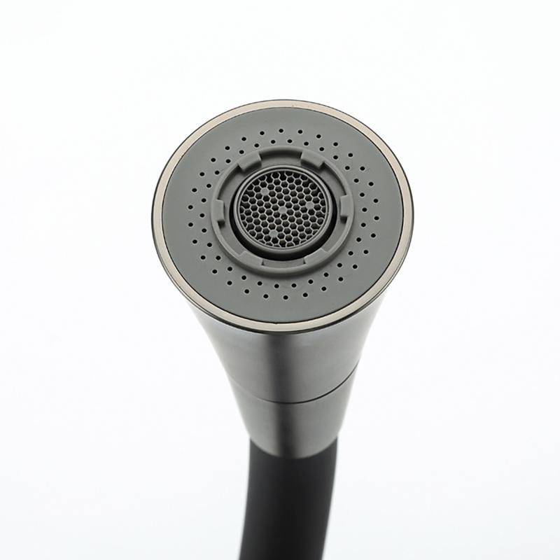 Смеситель для кухни с гибким изливом Frap F4044-9, оружейная сталь — изображение 5