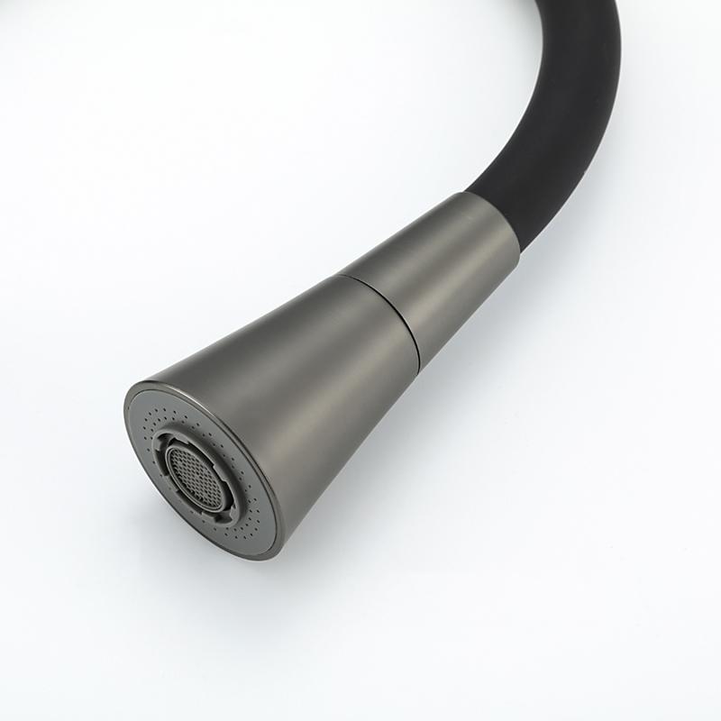 Смеситель для кухни с гибким изливом Frap F4044-9, оружейная сталь — изображение 6