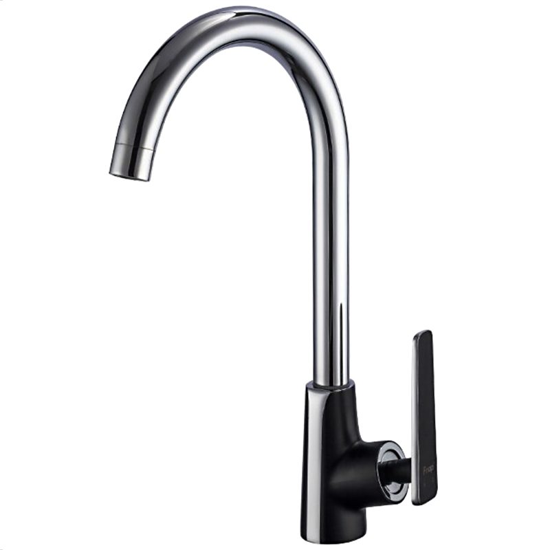 Смеситель для кухни Frap F4057, чёрный/хром