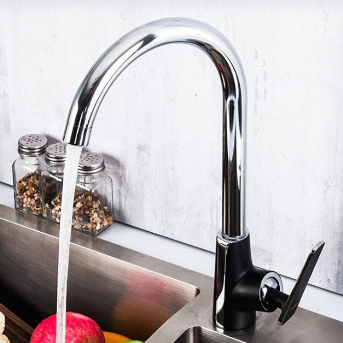 Смеситель для кухни Frap F4057, чёрный/хром — изображение 7
