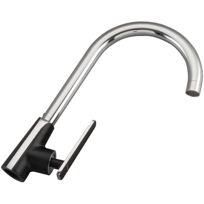 Смеситель для кухни Frap F4057, чёрный/хром — изображение 8