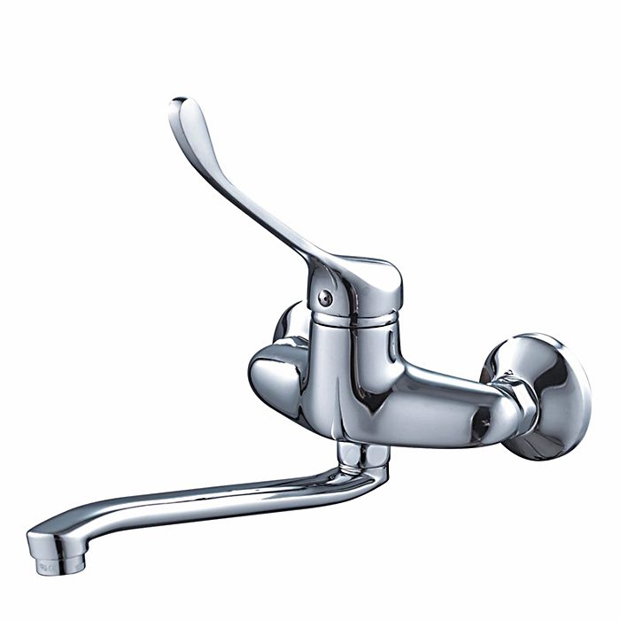 Настенный смеситель для кухни локтевой Frap F4654