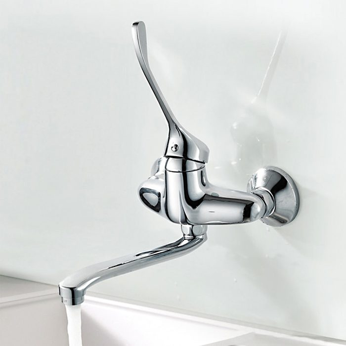 Настенный смеситель для кухни локтевой Frap F4654 — изображение 10