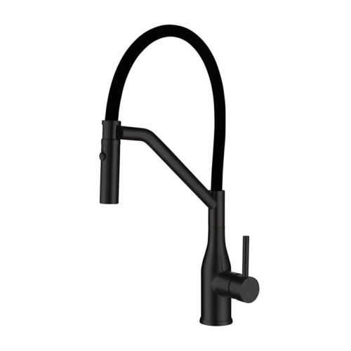 Смеситель для кухни с гибким изливом Gappo G4098-16, чёрный