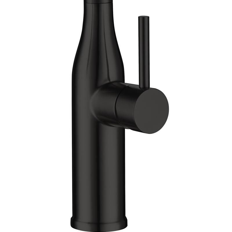 Смеситель для кухни с гибким изливом Gappo G4098-26, чёрный — изображение 3