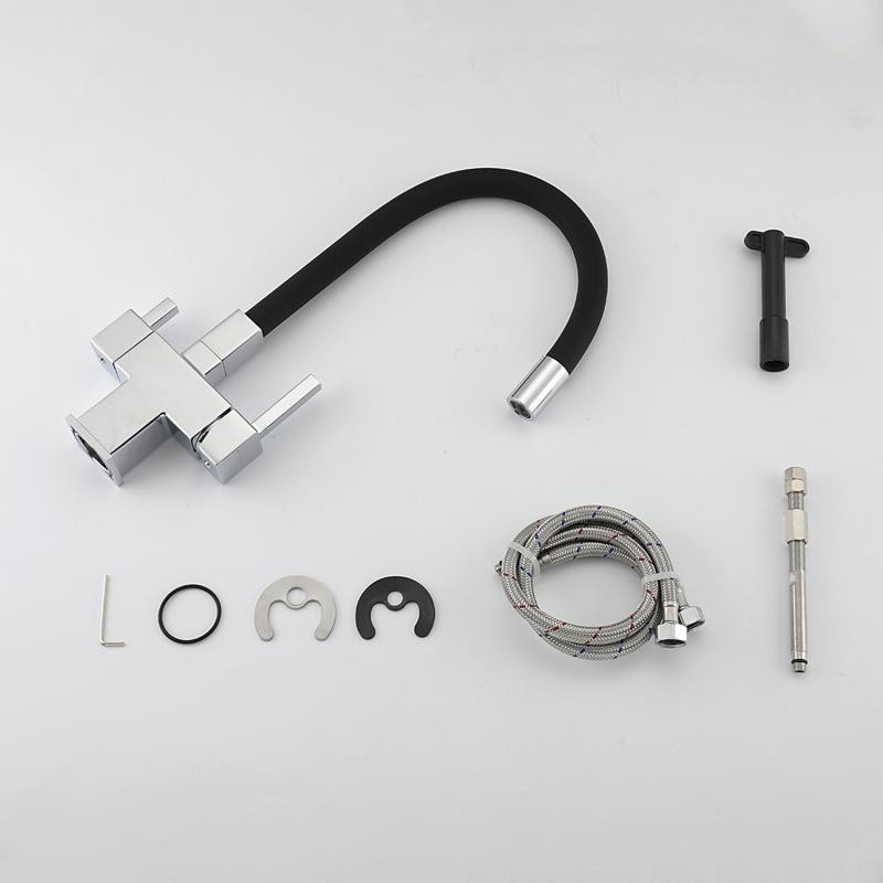 Смеситель для кухни под фильтр с гибким изливом Gappo G4395-30 — изображение 9