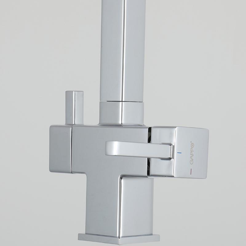 Смеситель для кухни под фильтр с гибким изливом Gappo G4395-50 — изображение 5