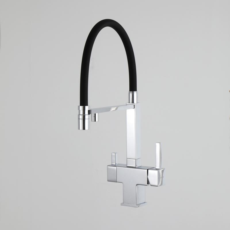 Смеситель для кухни под фильтр с гибким изливом Gappo G4395-50 — изображение 7