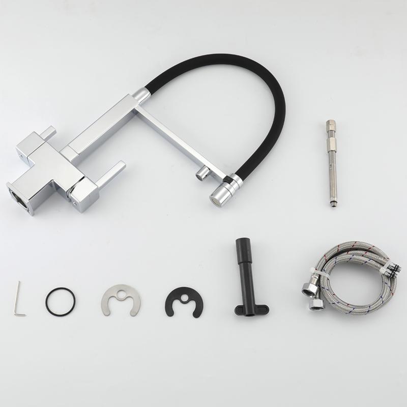 Смеситель для кухни под фильтр с гибким изливом Gappo G4395-50 — изображение 9