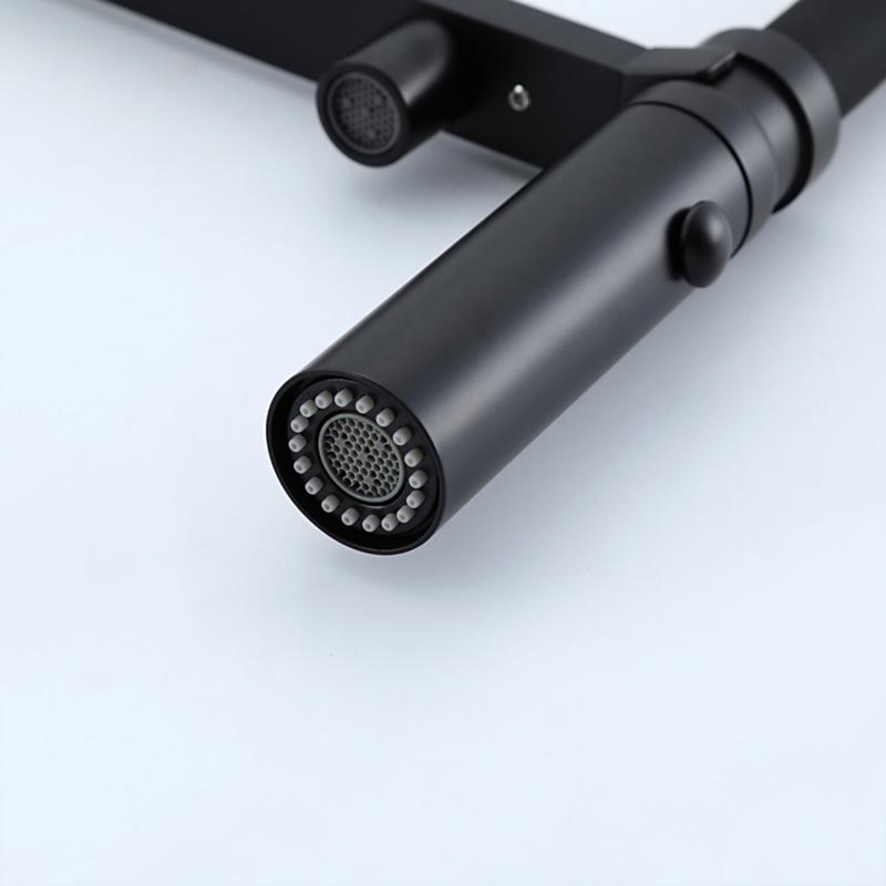 Смеситель для кухни под фильтр с гибким изливом Gappo G4397-86, чёрный — изображение 10