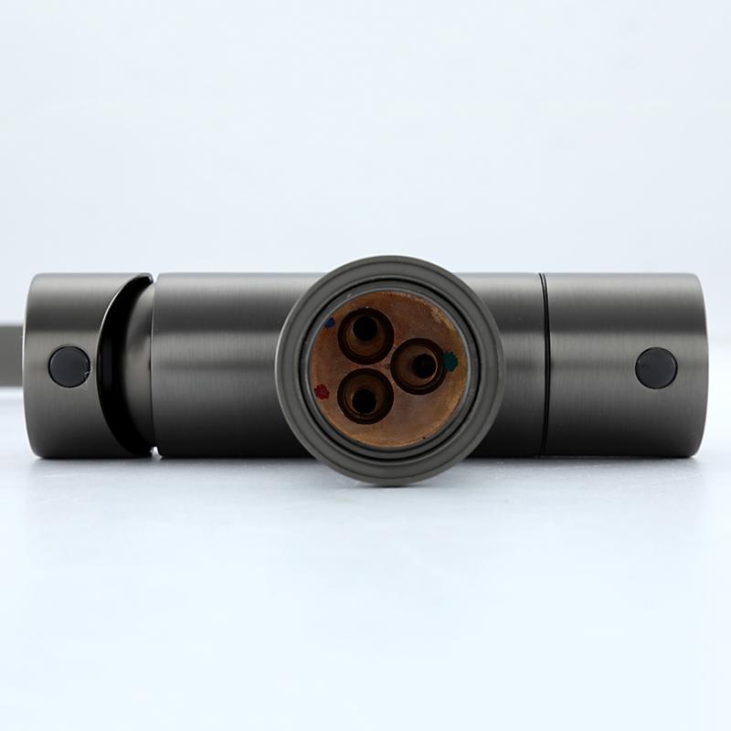 Смеситель для кухни под фильтр с гибким изливом Gappo G4397-89, оружейная сталь — изображение 14