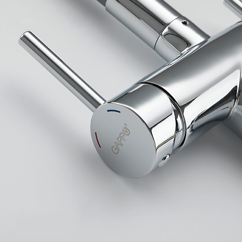 Смеситель для кухни под фильтр с гибким изливом Gappo G4398-30 — изображение 3