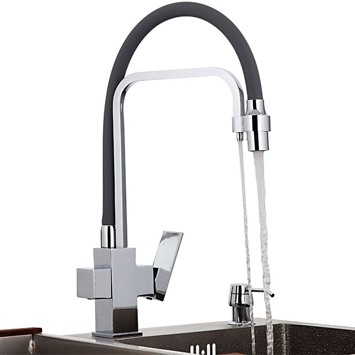 Смеситель для кухни с гибким изливом Gappo G4398-4 — изображение 4