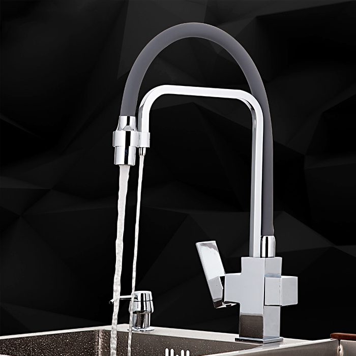 Смеситель для кухни с гибким изливом Gappo G4398-4 — изображение 14