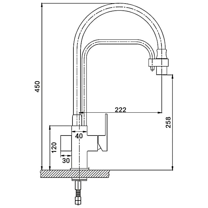 Смеситель для кухни с гибким изливом Gappo G4398-4 — изображение 2