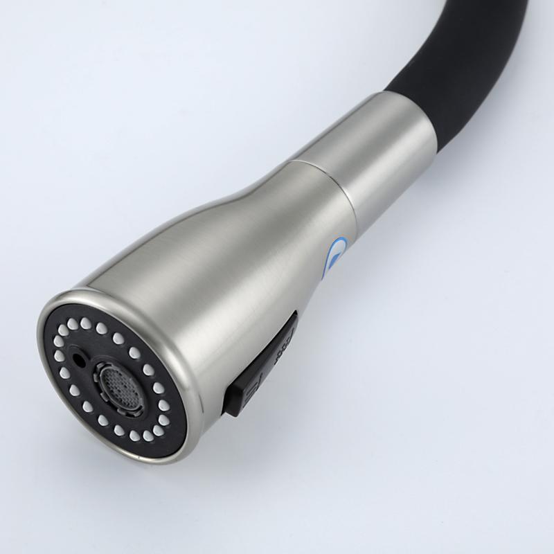 Смеситель для кухни под фильтр с гибким изливом Gappo G4399-65, сатин — изображение 4