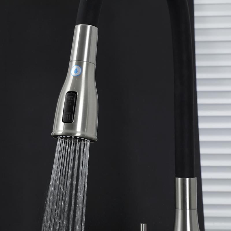 Смеситель для кухни под фильтр с гибким изливом Gappo G4399-65, сатин — изображение 14