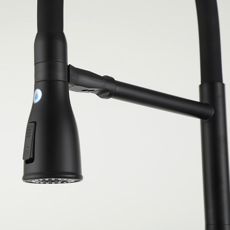 Смеситель для кухни под фильтр с гибким изливом Gappo G4399-76, чёрный — изображение 7