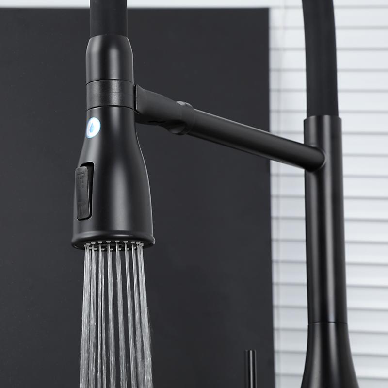 Смеситель для кухни под фильтр с гибким изливом Gappo G4399-76, чёрный — изображение 15