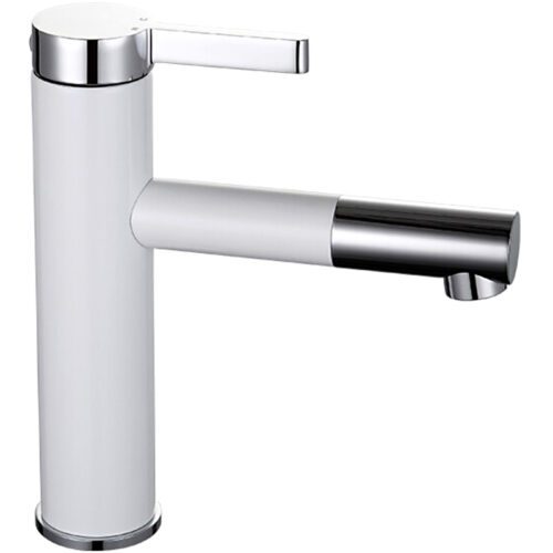 Смеситель для умывальника Frap F1052-14, белый/хром