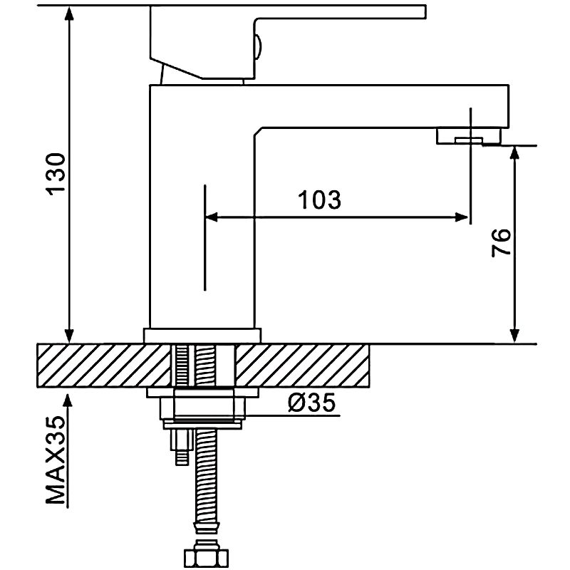 Смеситель для умывальника Gappo G1039 — изображение 2