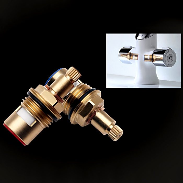 Смеситель для умывальника Gappo G1049, белый/хром — изображение 8