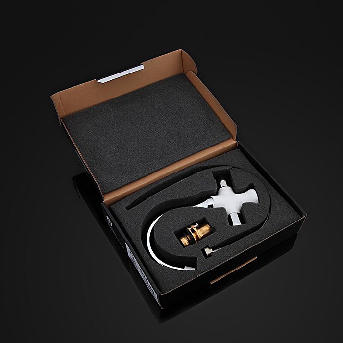 Смеситель для умывальника Gappo G1049, белый/хром — изображение 10