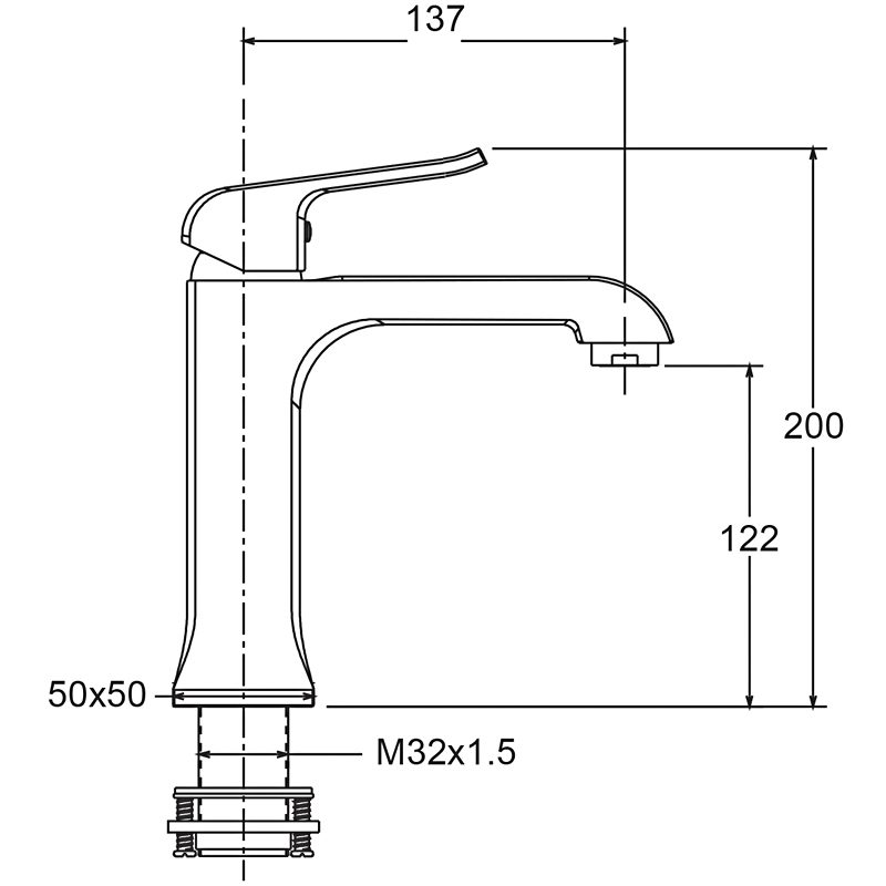 Смеситель для умывальника Gappo G1050-8, хром — изображение 2