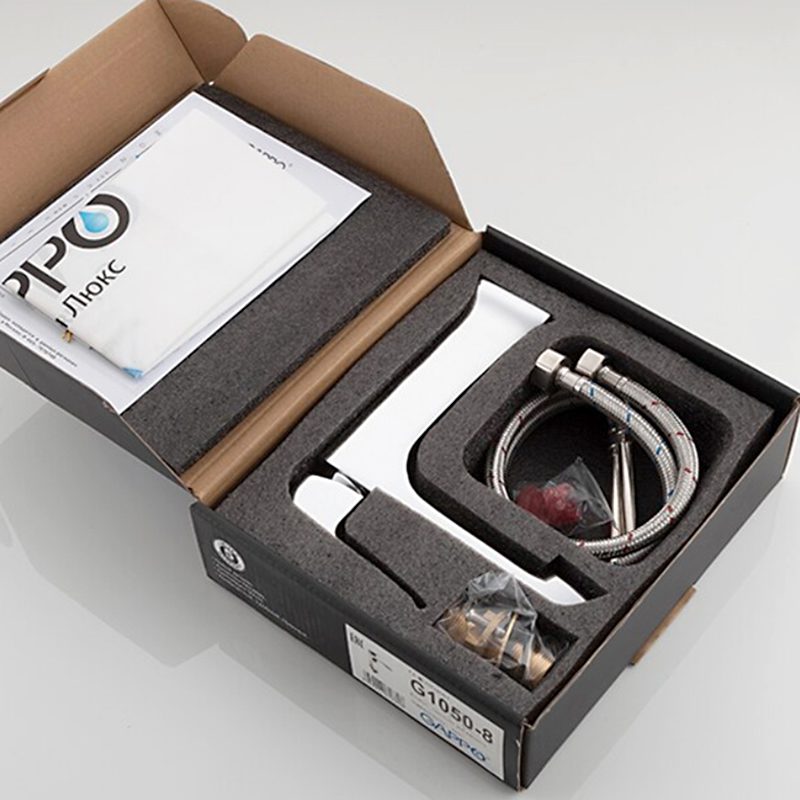 Смеситель для умывальника Gappo G1050-8, хром — изображение 7