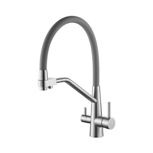 Смеситель для кухни под фильтр с гибким изливом Splenka S71.62.05, сатин