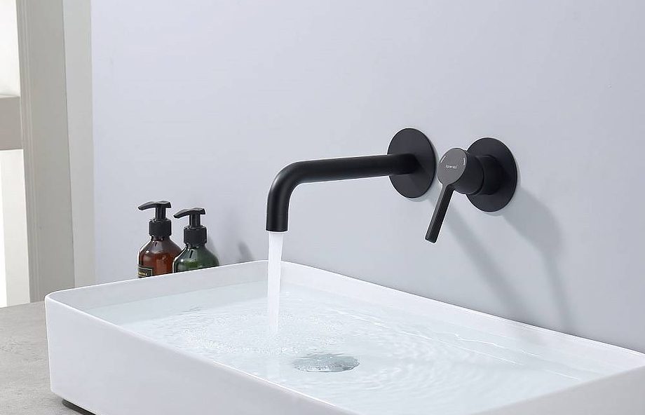 Смеситель скрытого монтажа для умывальника Splenka S221.11.06, чёрный — изображение 5