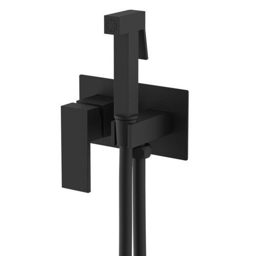 Смеситель скрытого монтажа для гигиенического душа Splenka S97.52.06, чёрный